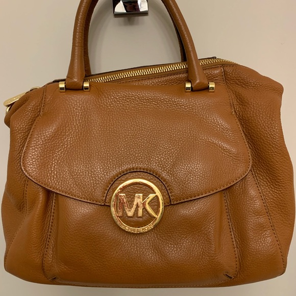 Michael Kors Cognac leather handbag - Picture 1 of 6